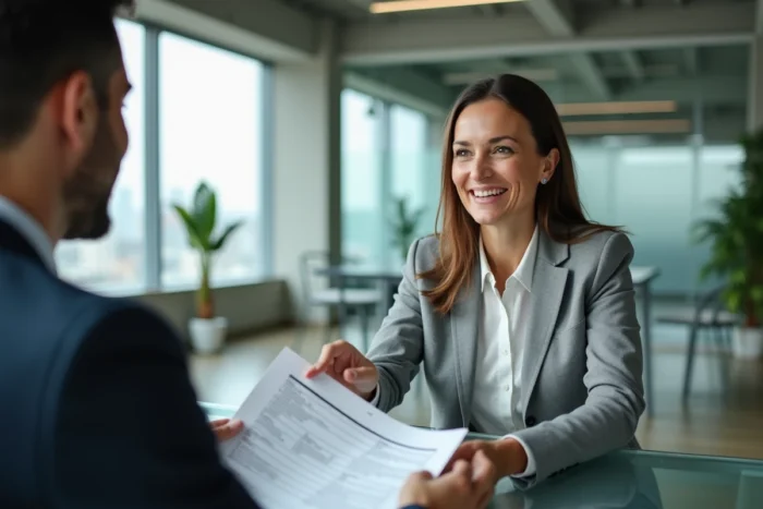 Conseillère fiscale expliquant à un client les implications de l'article 790 G du CGI et les abattements sur les dons en numéraire